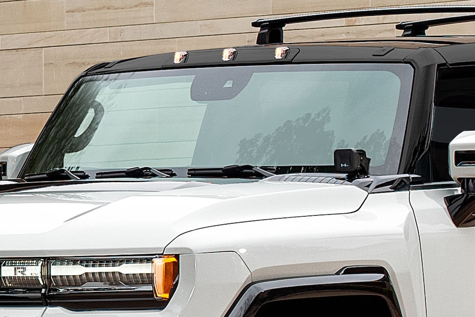 Exterior shot of windshield