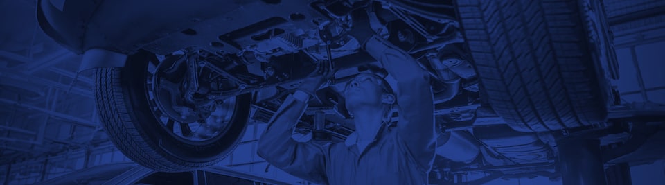 Certified technician working on a Vehicle Health Check.